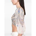 Zimmermann Zimmerman pleated design top Topwear
