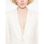 Harris Wharf London crinkled shoulder-pads blazer