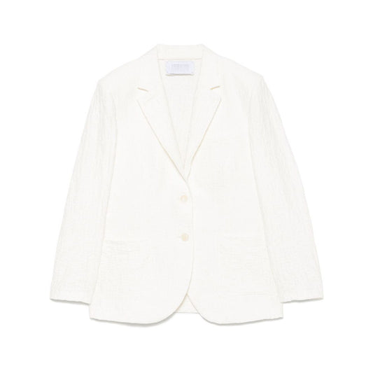 Harris Wharf London crinkled shoulder-pads blazer