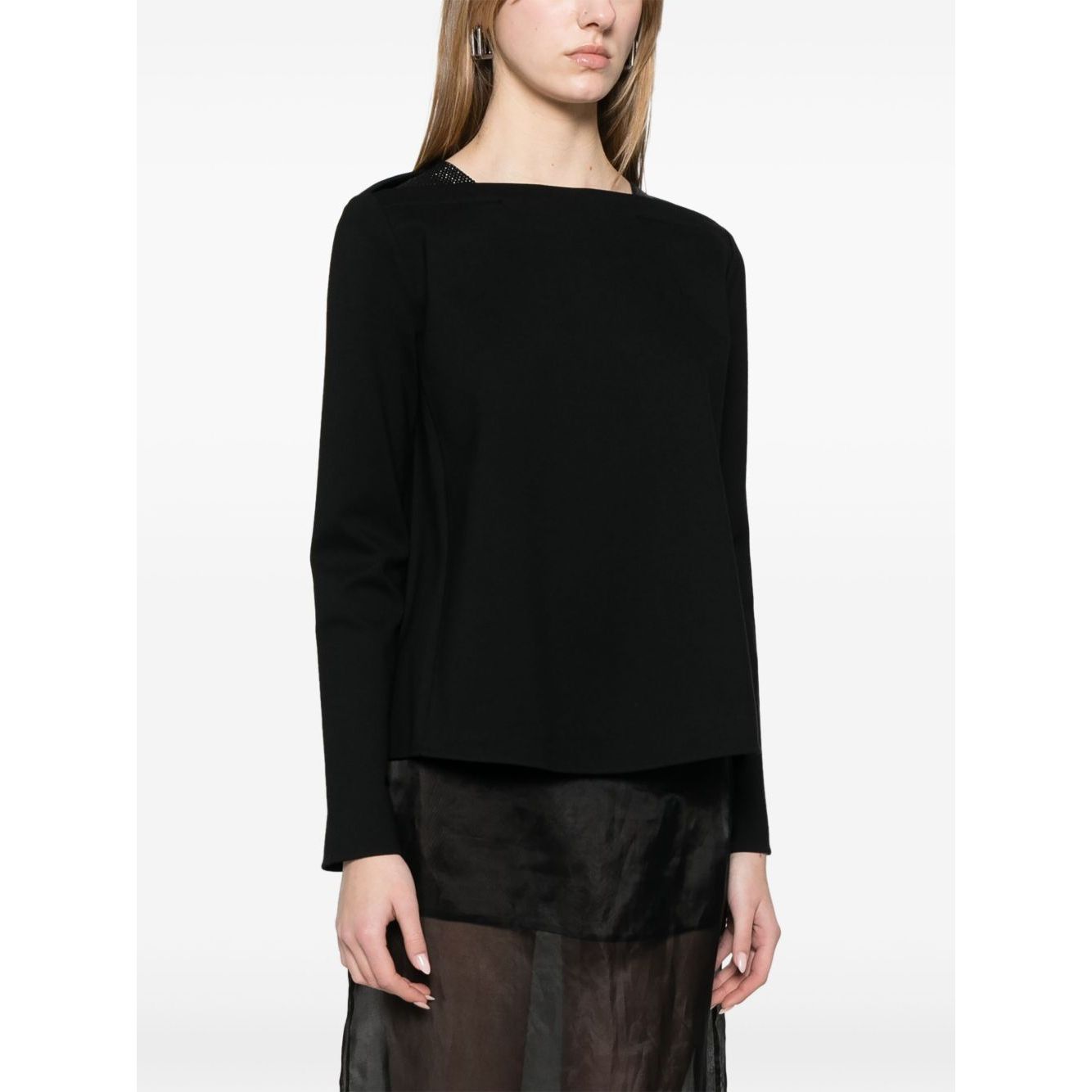 Emporio Armani crystal-embellished sweatshirt Topwear