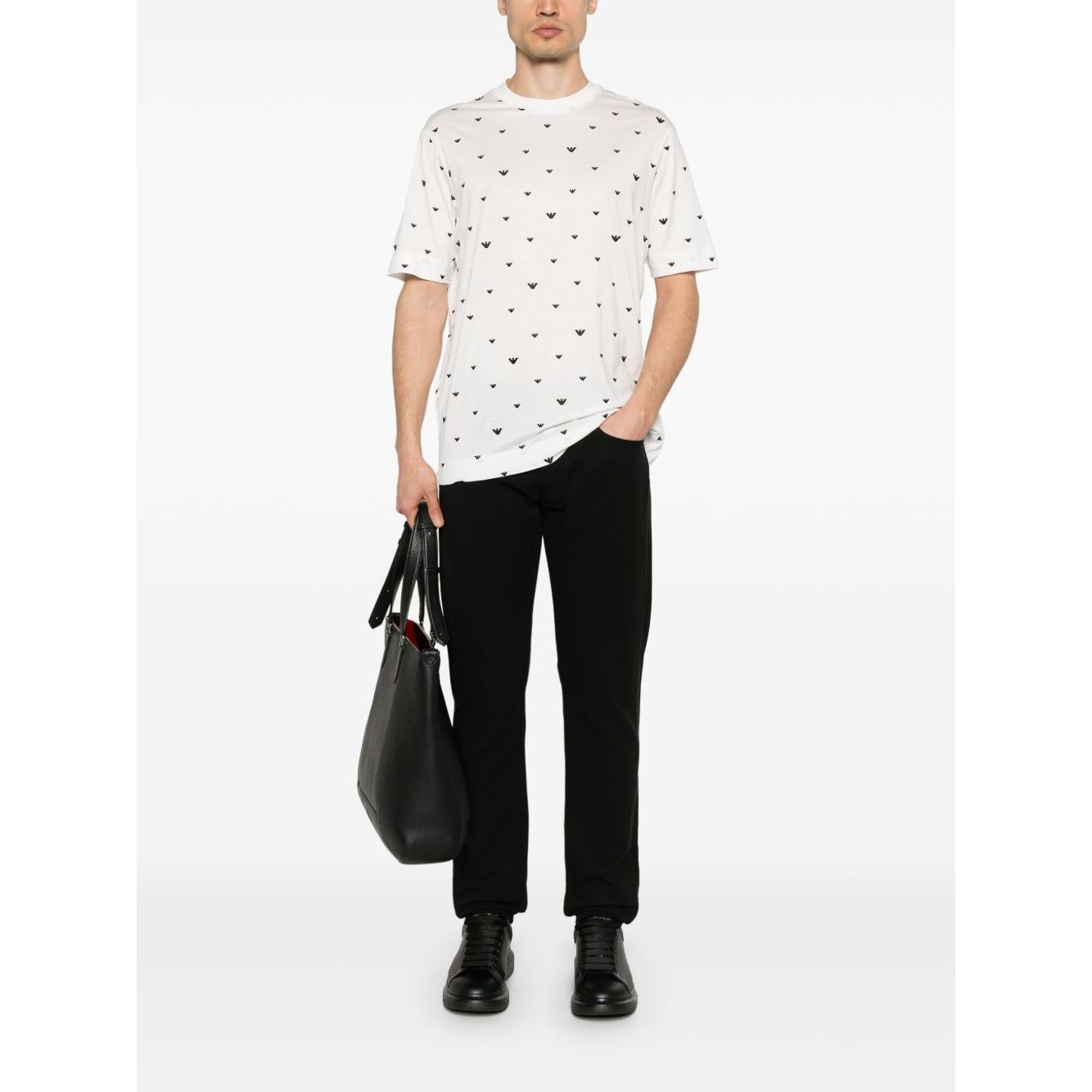 Emporio Armani Allover Logo T -Shirt