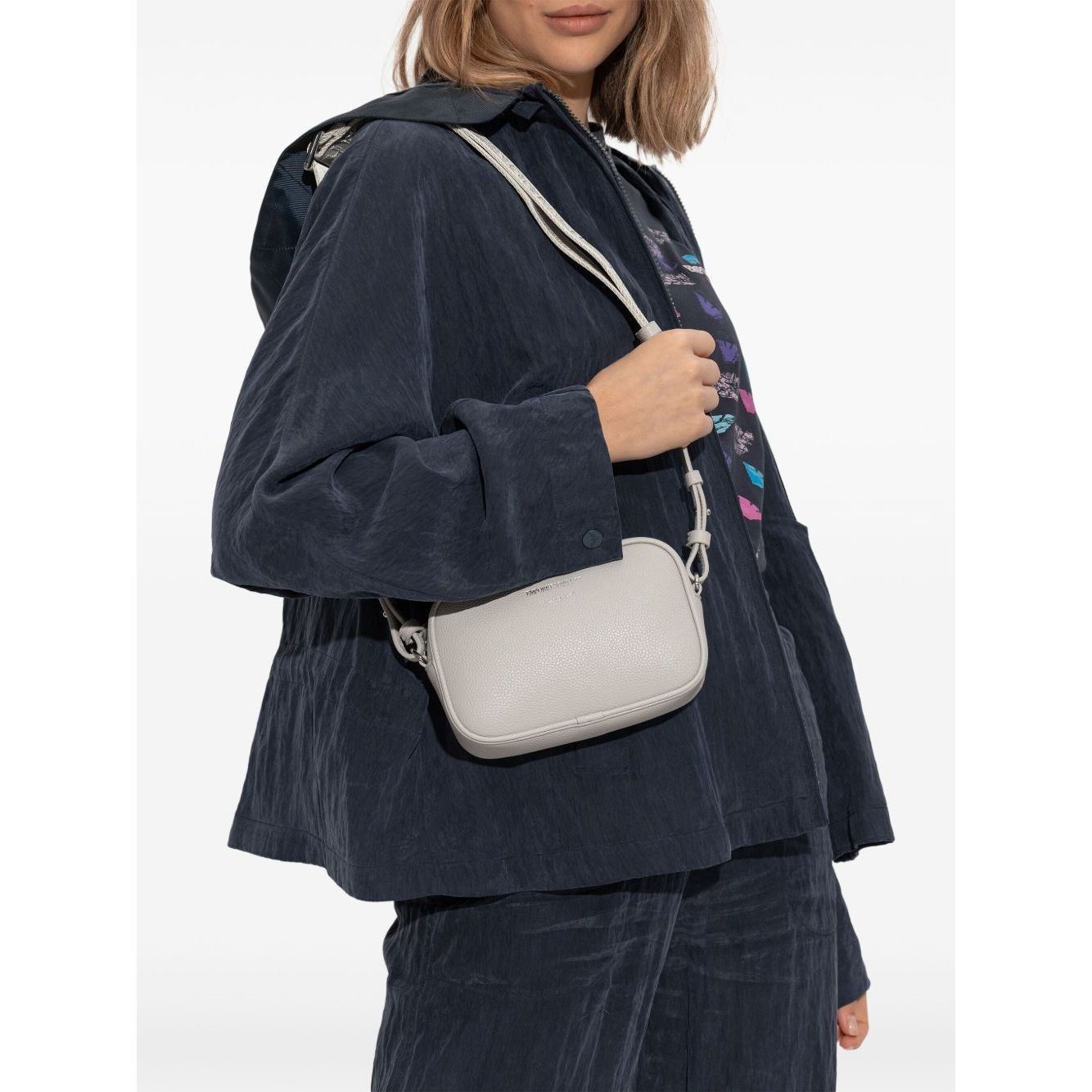 Emporio Armani shoulder bag with logo plaque