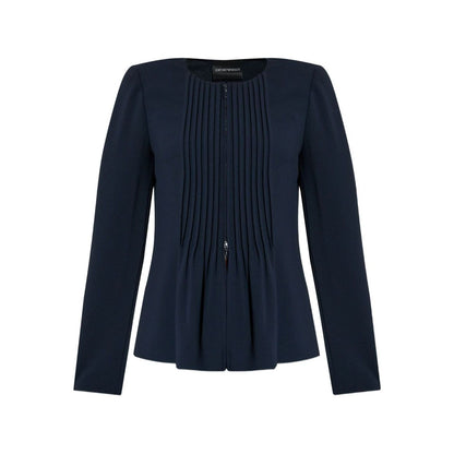 Emporio Armani Jacket in fluid woven fabric with pleats
