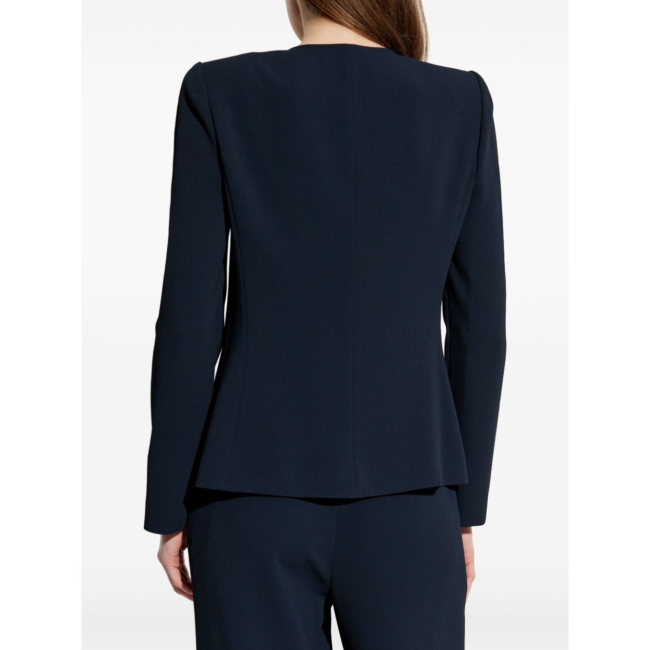 Emporio Armani Jacket in fluid woven fabric with pleats