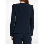 Emporio Armani Jacket in fluid woven fabric with pleats