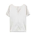Emporio Armani crewneck silk top Topwear