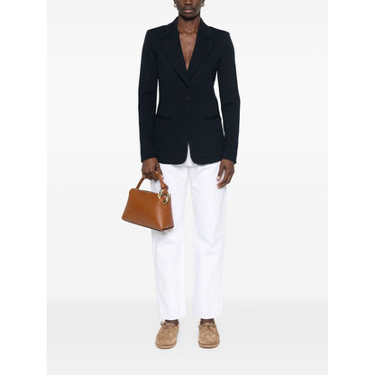 Emporio Armani Icon single-breasted blazer in an embossed jacquard knit jersey