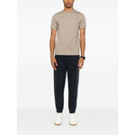 Emporio Armani ASV Lyocell blend jersey joggers with all-over lettering Trousers