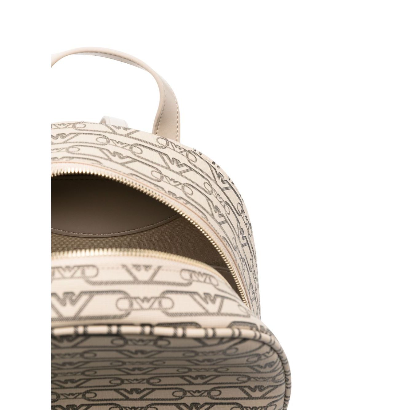 Emporio Armani Mini backpack with monogram print