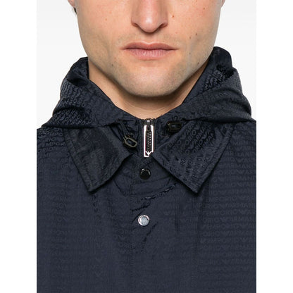 Emporio Armani Blouson with internal nylon bib jacquard all-over lettering