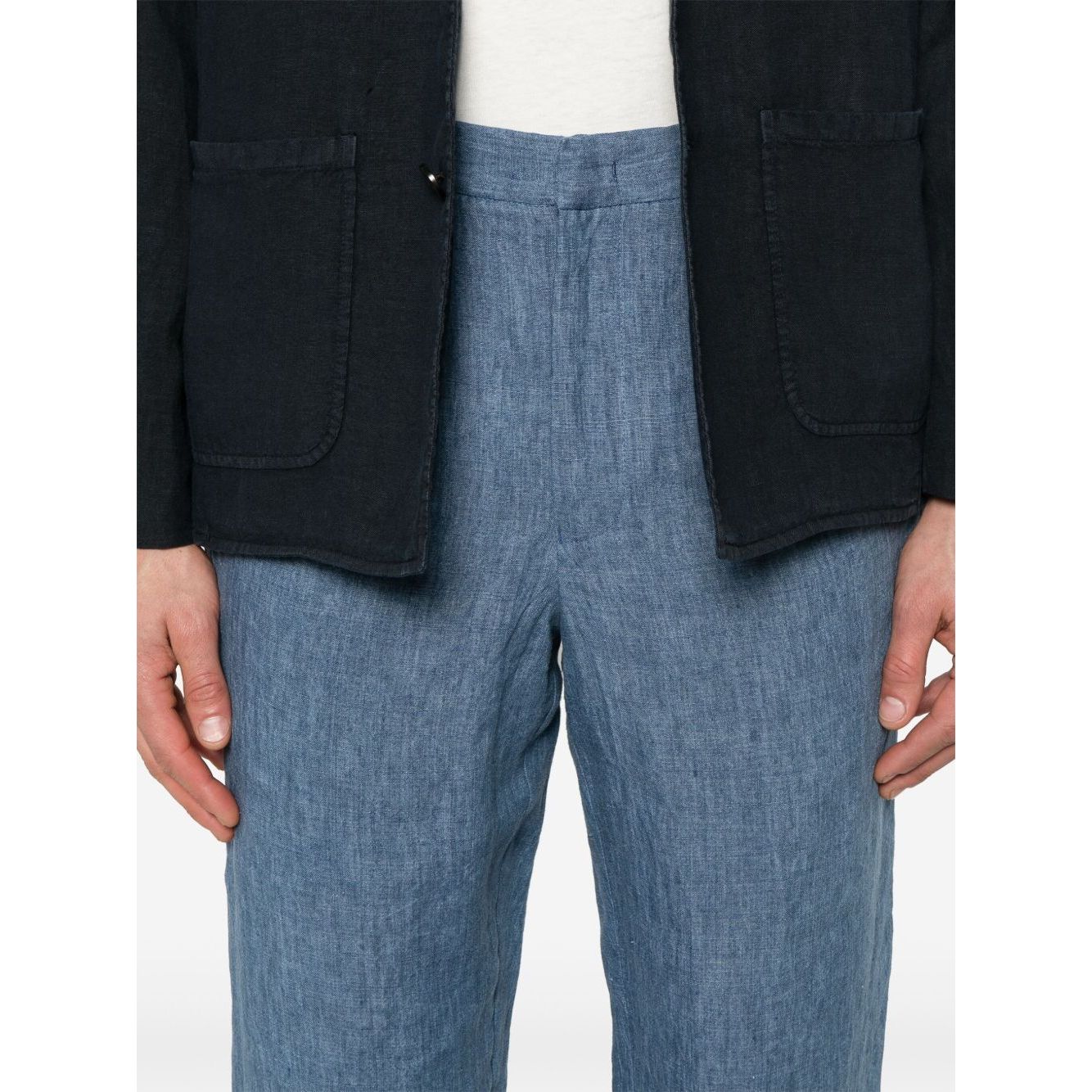 Emporio Armani Trousers Clear Blue