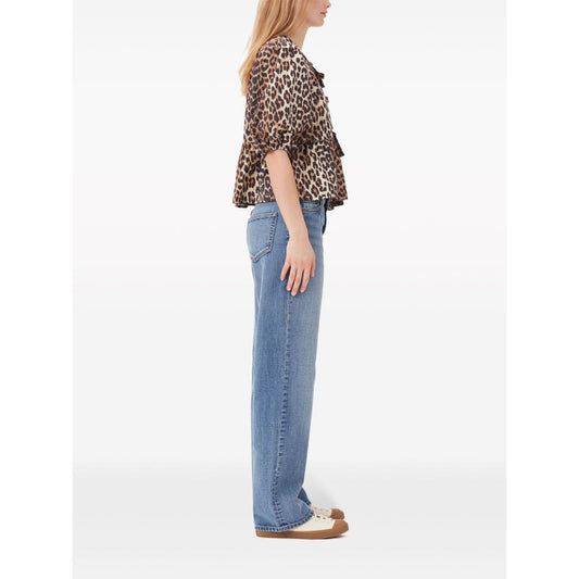 GANNI Top Brown