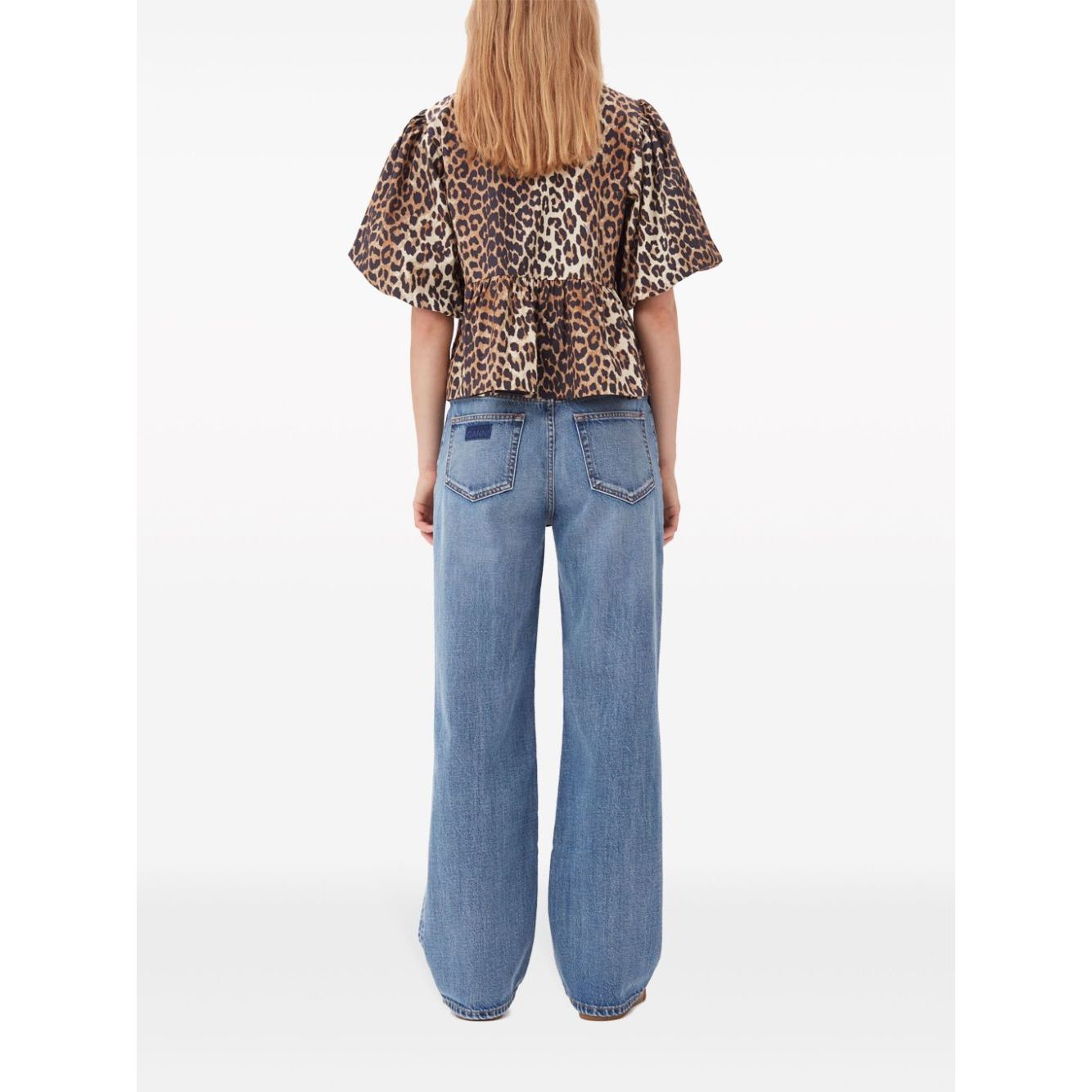 GANNI Top Brown