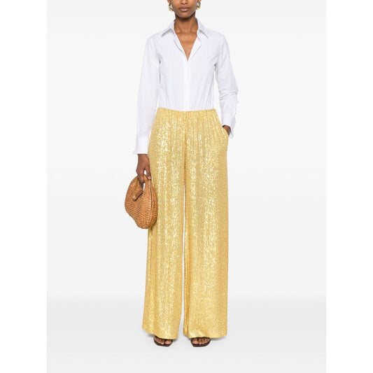 Norma Kamali Trousers Yellow Trousers