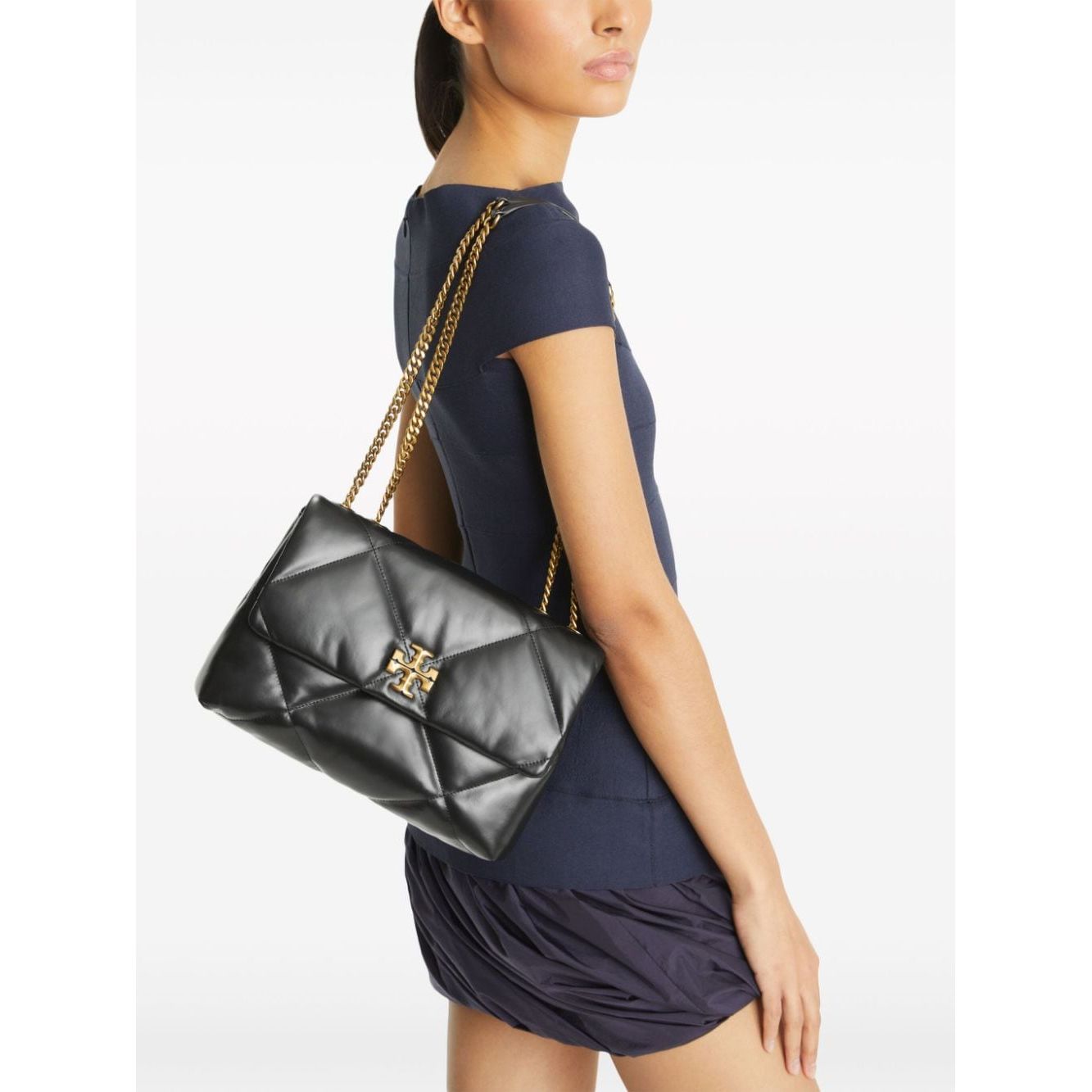 Tory Burch Kira Diamond leather shoulder bag