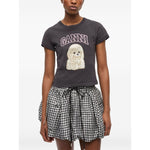 GANNI T-shirts and Polos Grey