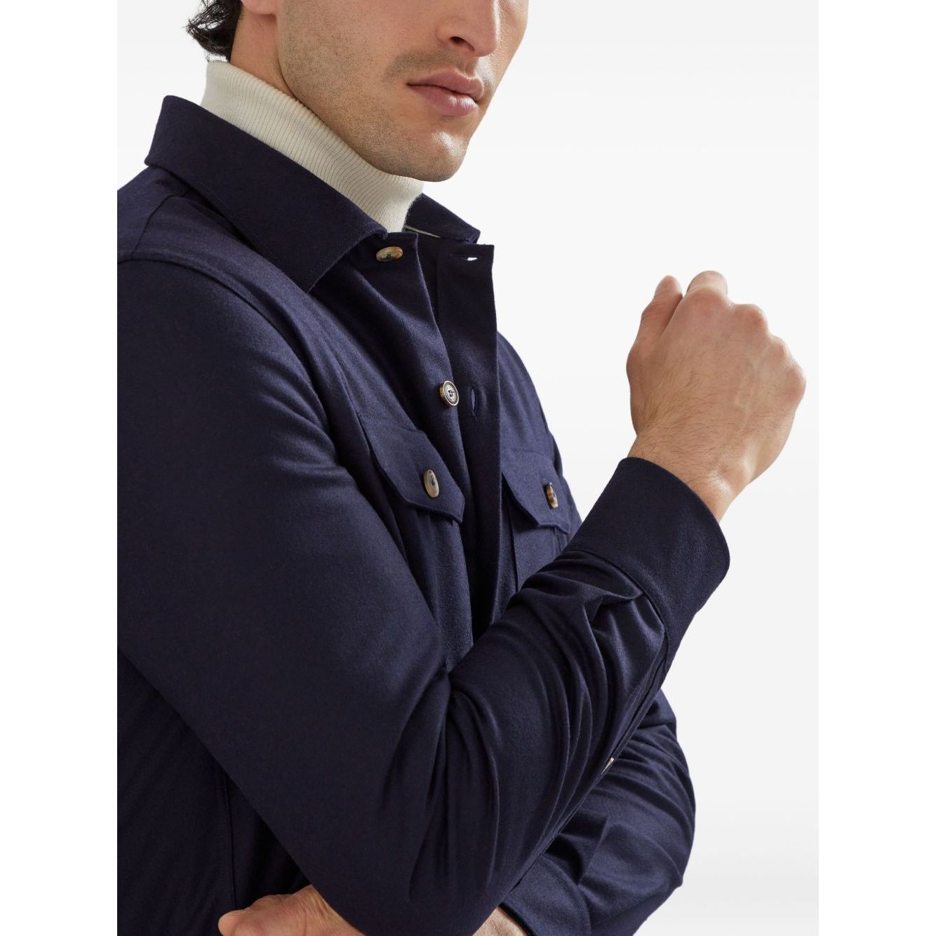 Brunello Cucinelli Shirts Blue