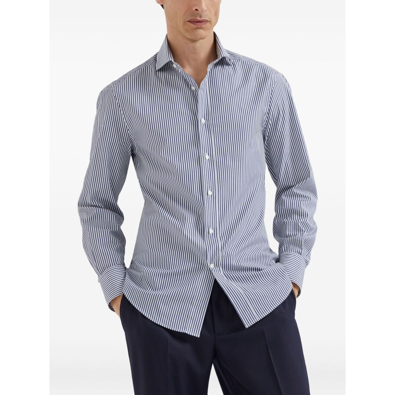 Brunello Cucinelli Shirts Blue