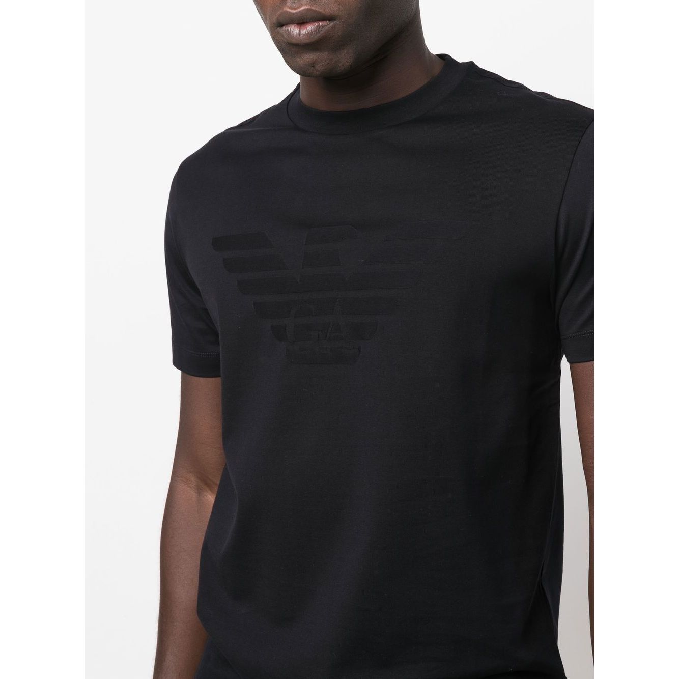 Emporio Armani T-shirts and Polos Blue Topwear