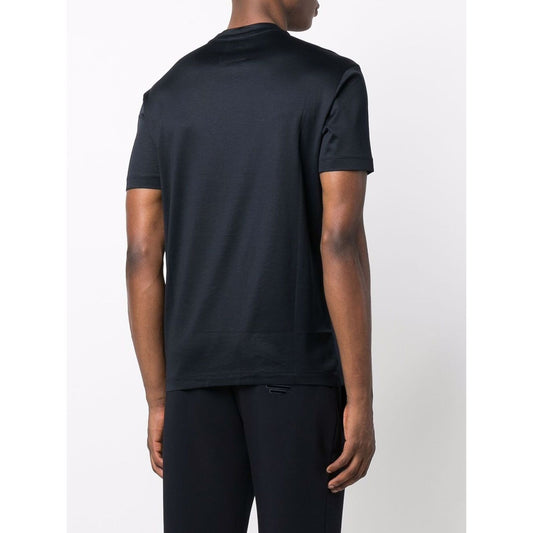 Emporio Armani T-shirts and Polos Blue Topwear