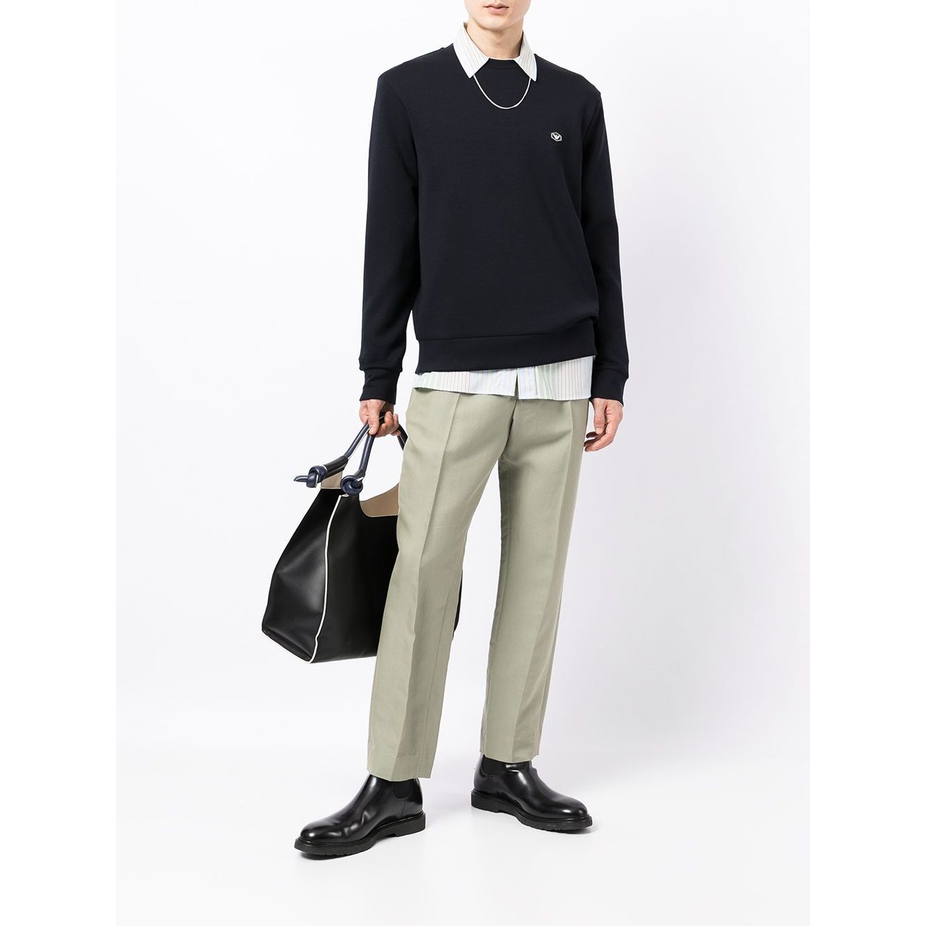 Emporio Armani Sweaters Blue