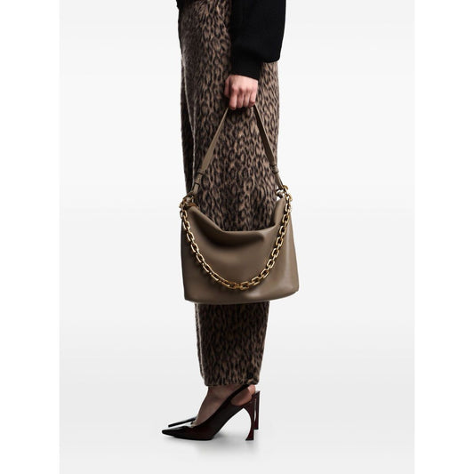 Emporio Armani Medium leather hobo bag with chain Handbag