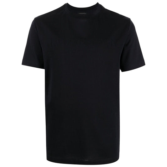 Emporio Armani T-shirts and Polos Blue Topwear