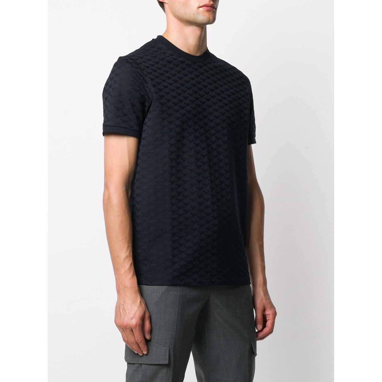 Emporio Armani T-shirts and Polos Blue Topwear