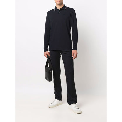 Emporio Armani T-shirts and Polos Blue Topwear