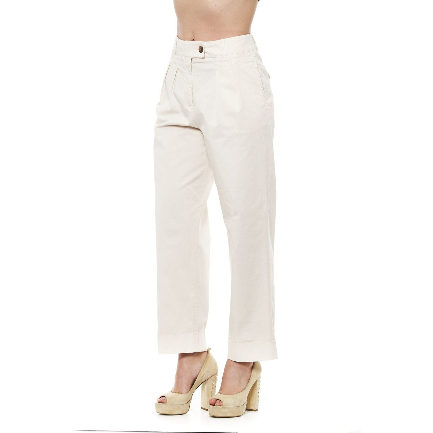 Peserico Beige Cotton Jeans & Pants