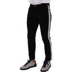 Dolce & Gabbana Black Cotton Stretch Skinny Corduroy Jeans