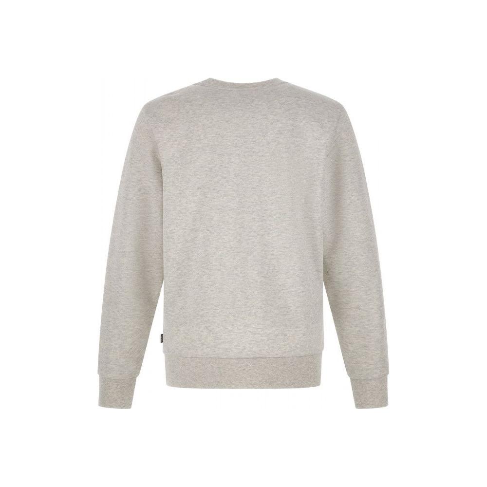 Hugo Boss Grey Cotton Logo Details Sweatshirt
