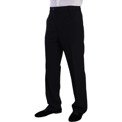 Domenico Tagliente Blue Polyester Single Breasted Formal Suit