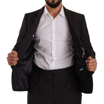 Domenico Tagliente Dark Gray Single Breasted Formal Suit