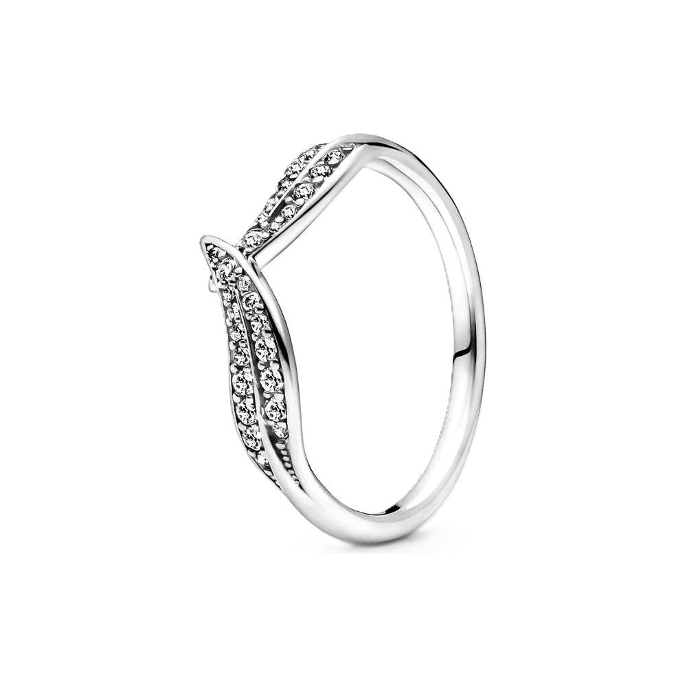 PANDORA JEWELS Mod. LEAF PAVE - RING - Size 50