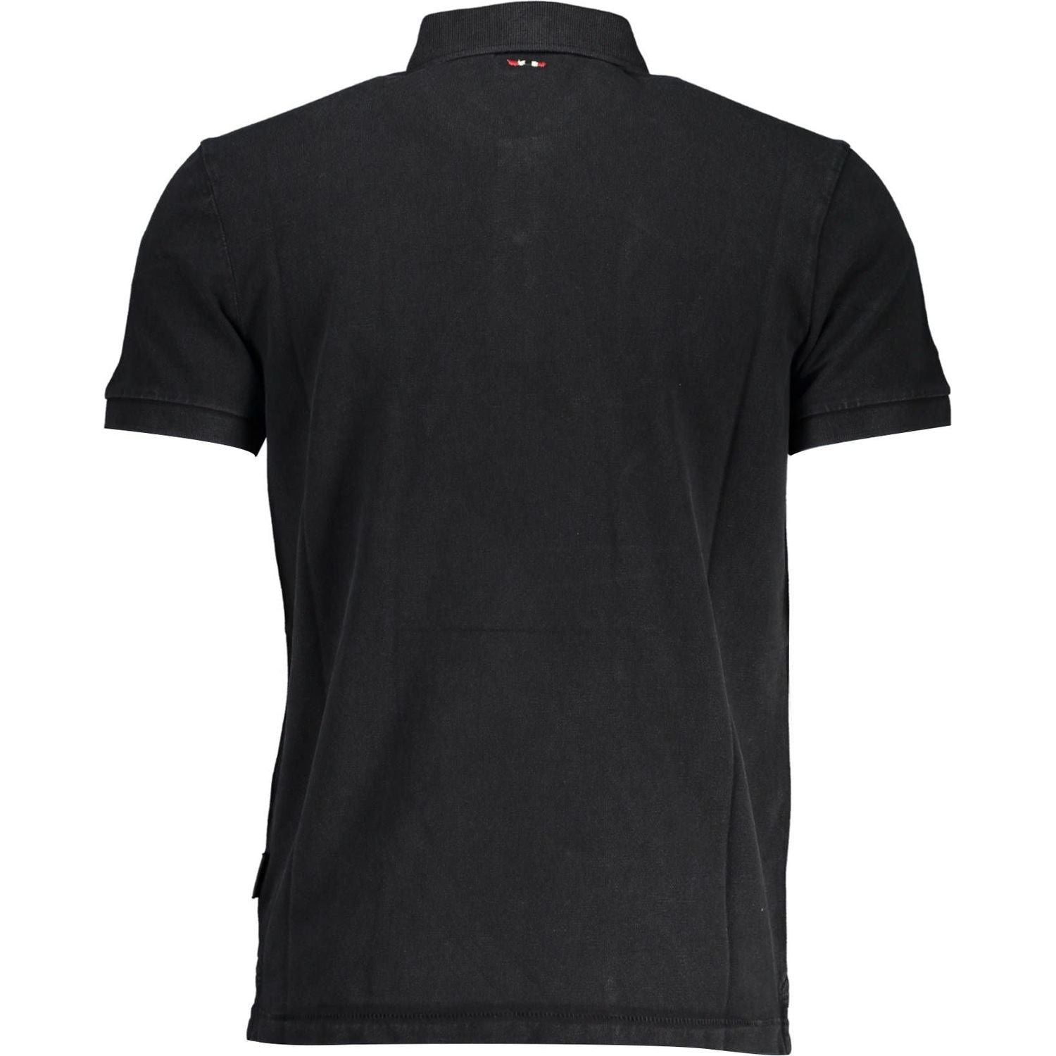 Napapijri Black Cotton Polo Shirt