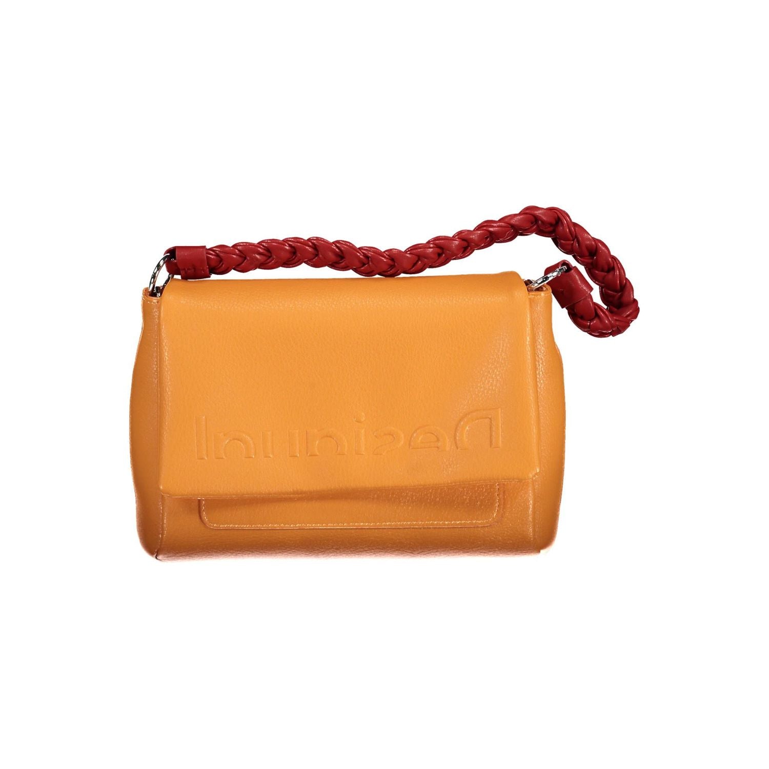 Desigual Chic Orange Shoulder Bag with Contrasting Details