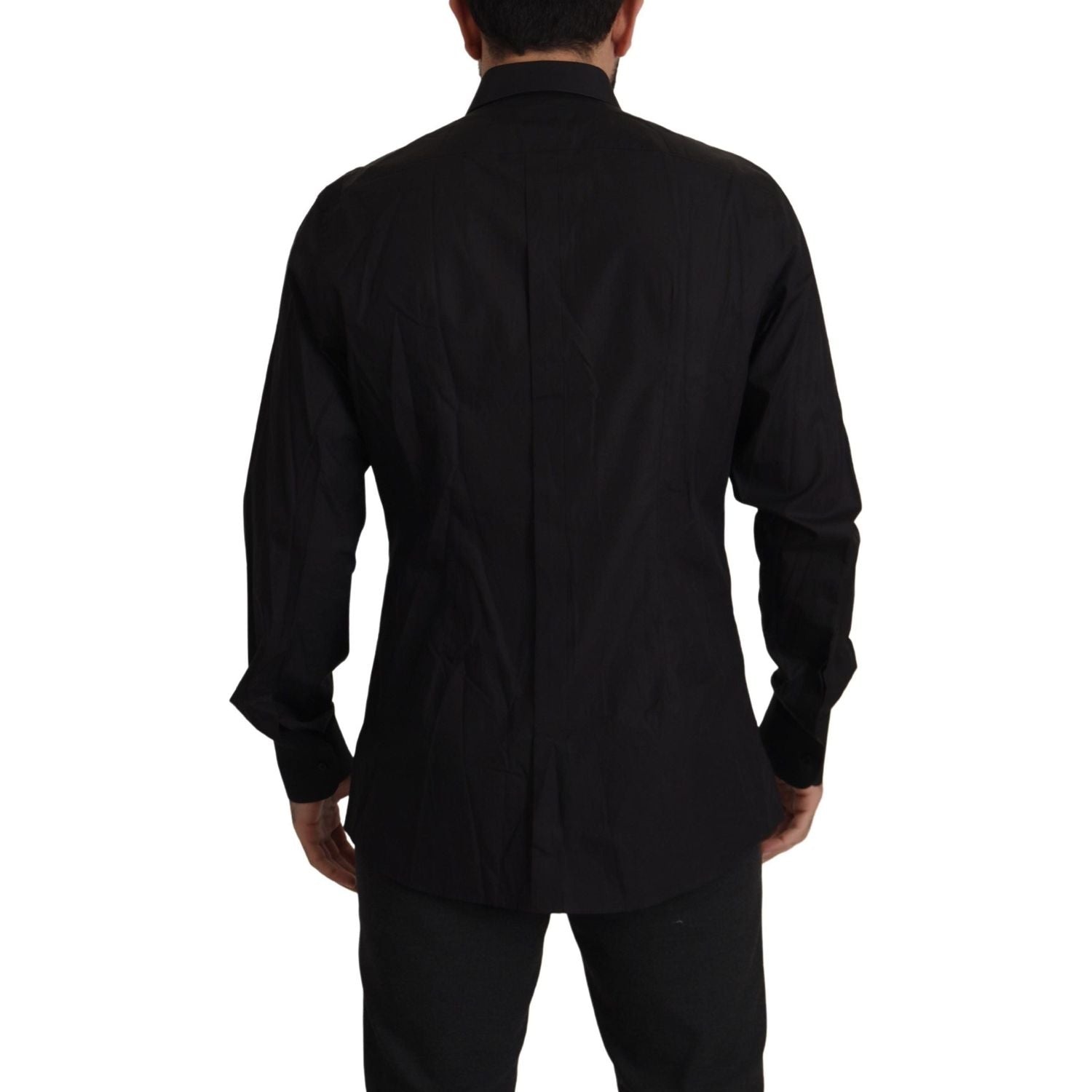 Dolce & Gabbana Black GOLD Slim Fit Tuxedo Dress Shirt