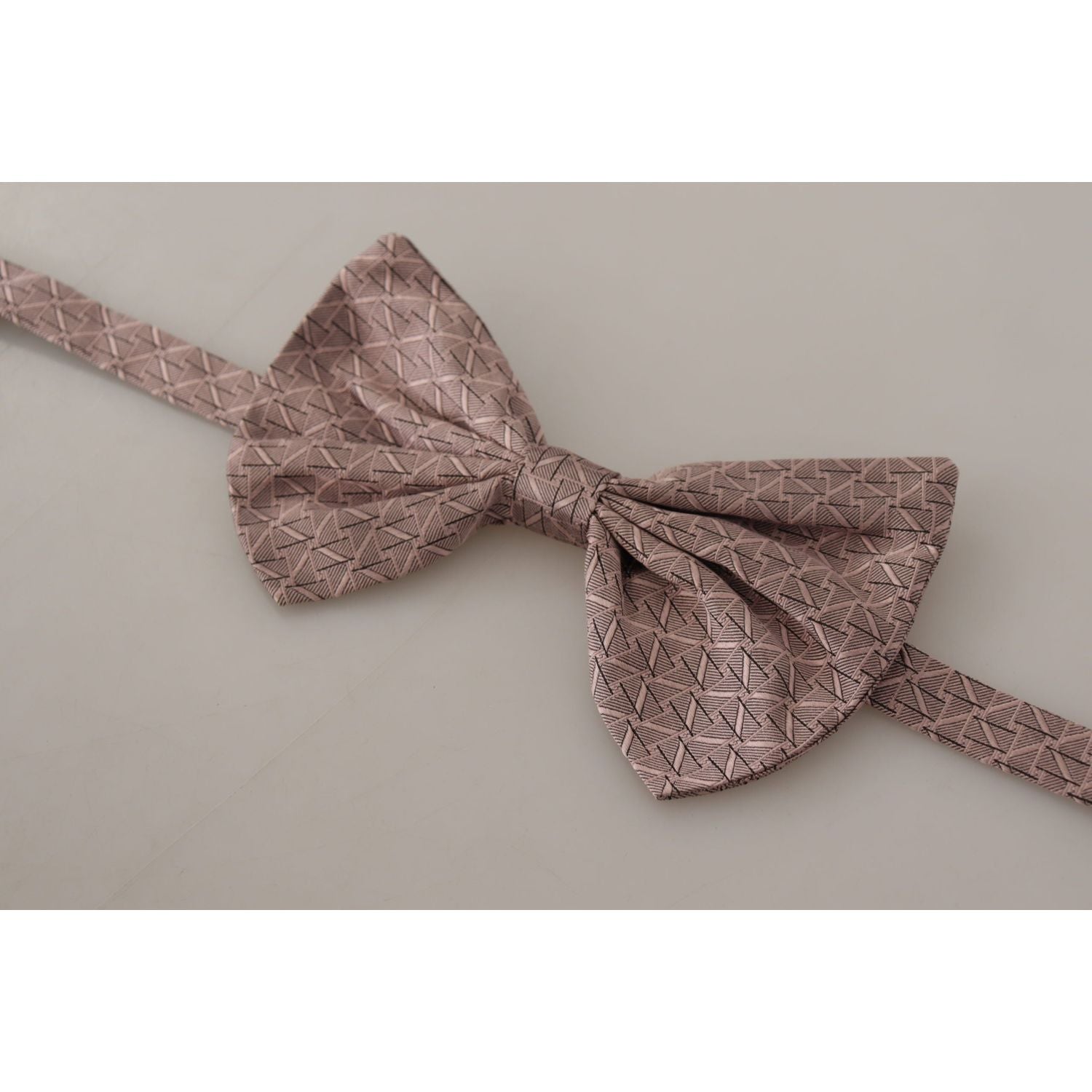Dolce & Gabbana Gray Fantasy Print Adjustable Neck Papillon Bow Tie