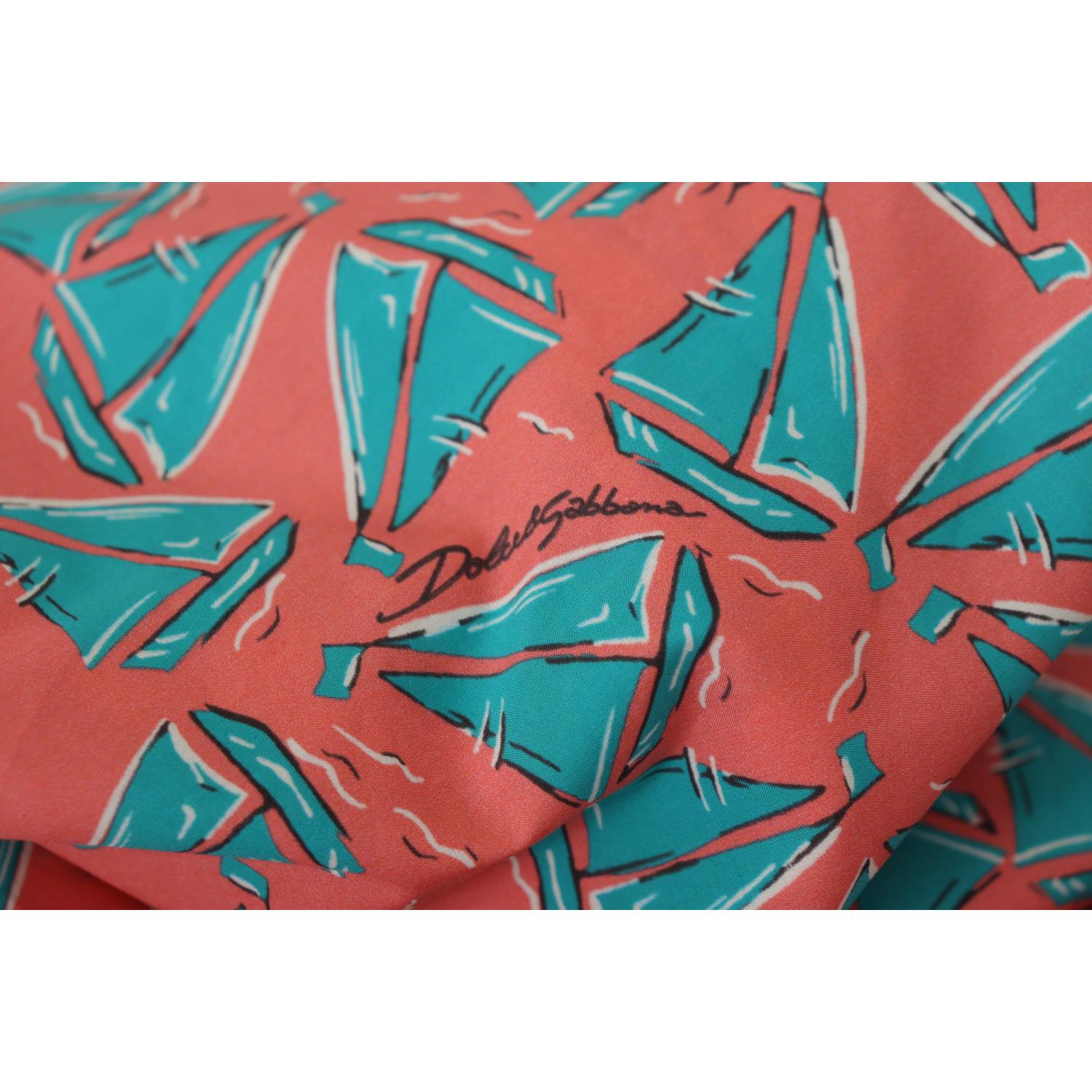 Dolce & Gabbana Pink Sail Boat Print Cotton T-shirt