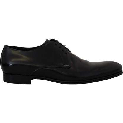 Dolce & Gabbana Black Leather Formal Dress Shoes