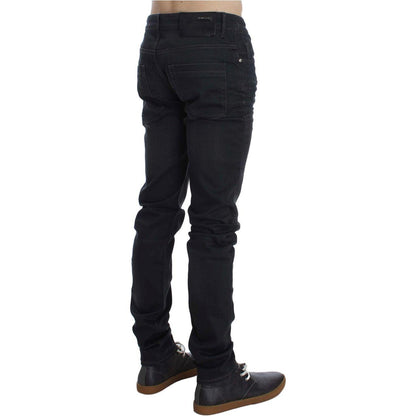 Acht Gray Cotton Stretch Slim Fit Jeans