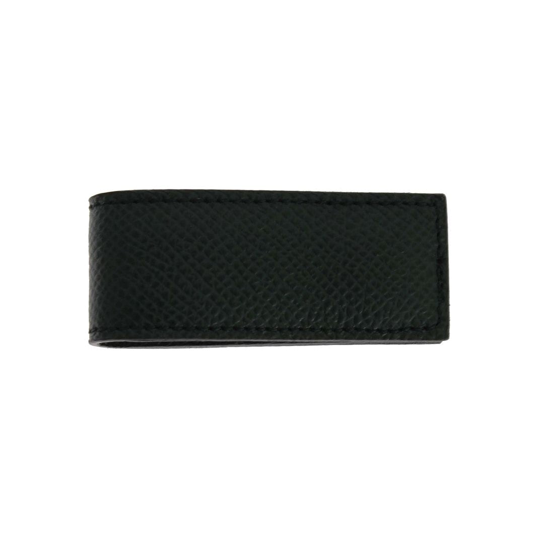Dolce & Gabbana Green Leather Magnet Money Clip Money Clip
