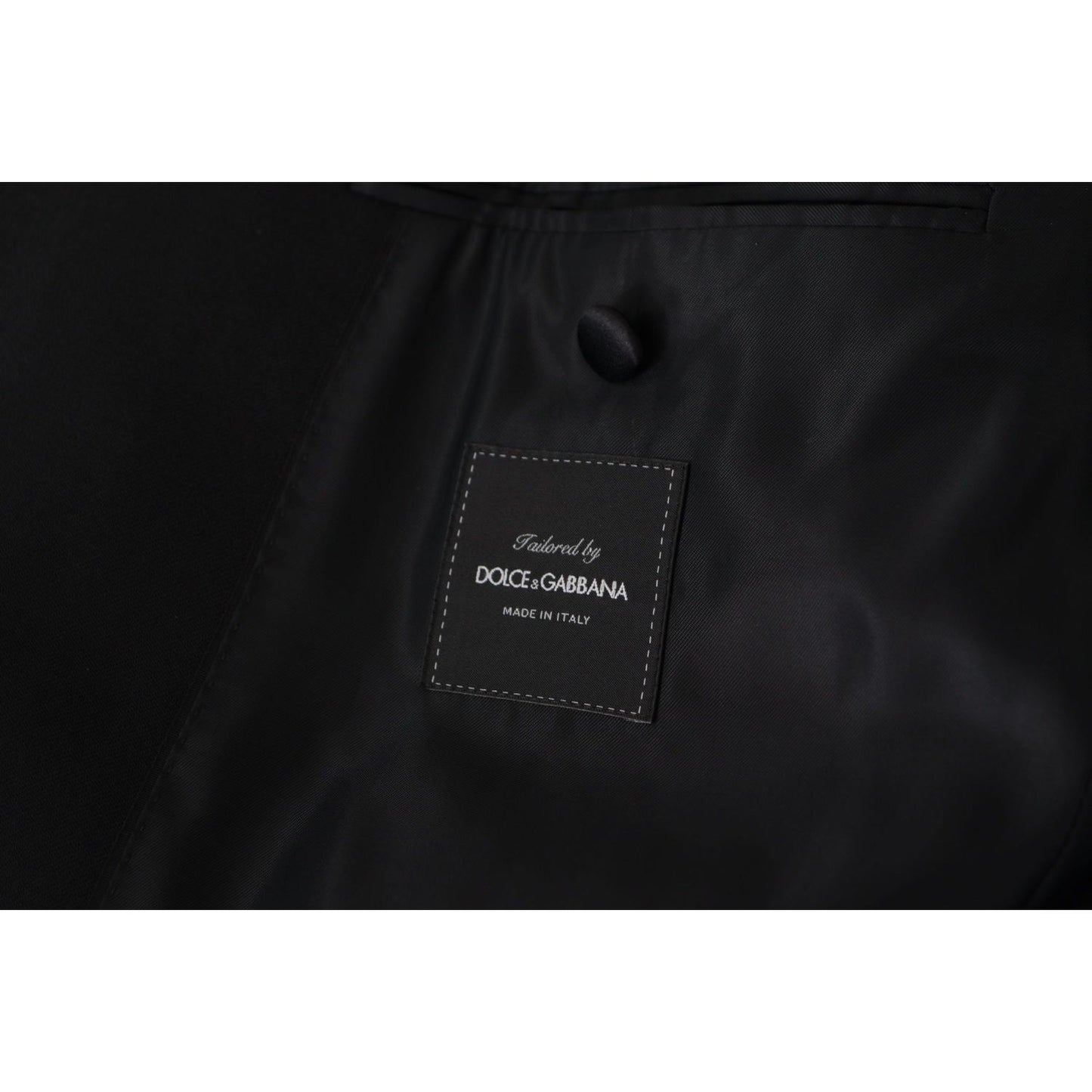 Dolce & Gabbana Black Double Breasted Coat Blazer Jacket