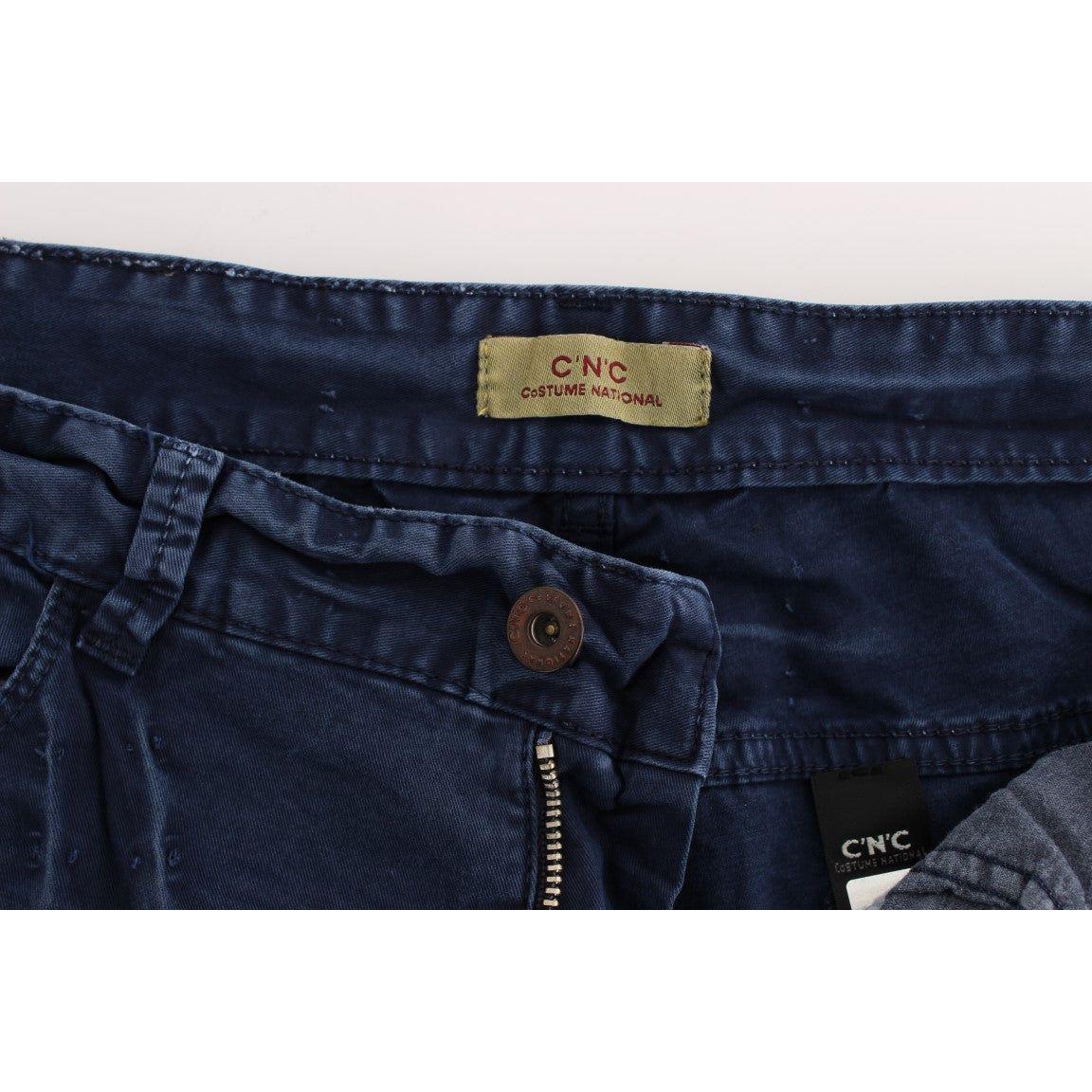 Costume National Blue Cotton Blend Denim Jeans Jeans & Pants