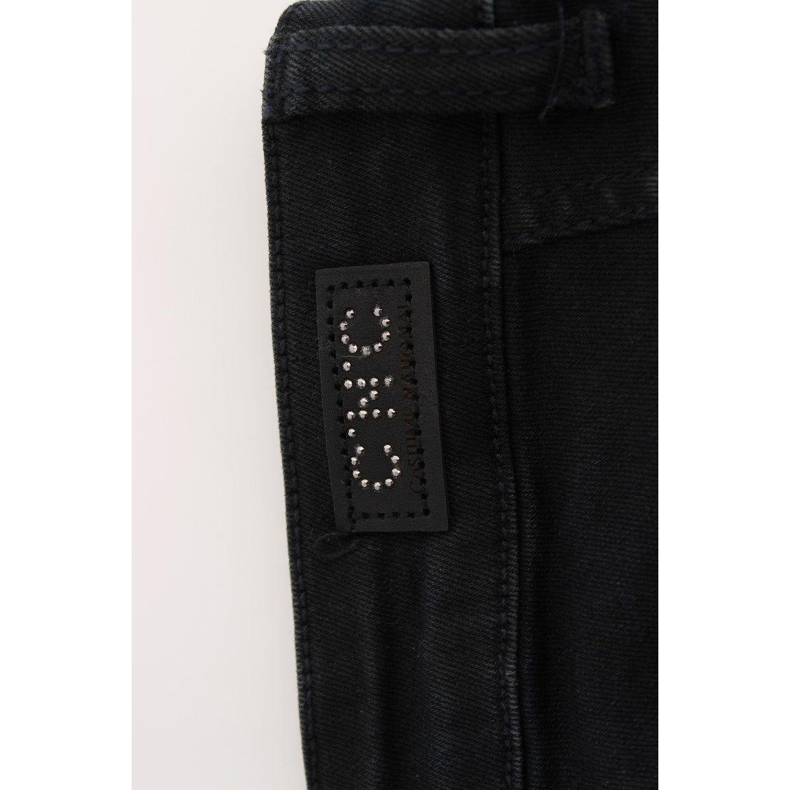 Costume National Black Cotton Slim Fit Denim Jeans