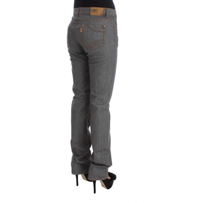 Costume National Gray Cotton Regular Fit Denim Jeans