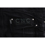 Costume National Black Cotton Slouchy Slims Fit Jeans Jeans & Pants