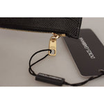 Dolce & Gabbana Black Leather #DGLovesLondon Women Cardholder Coin Case Wallet