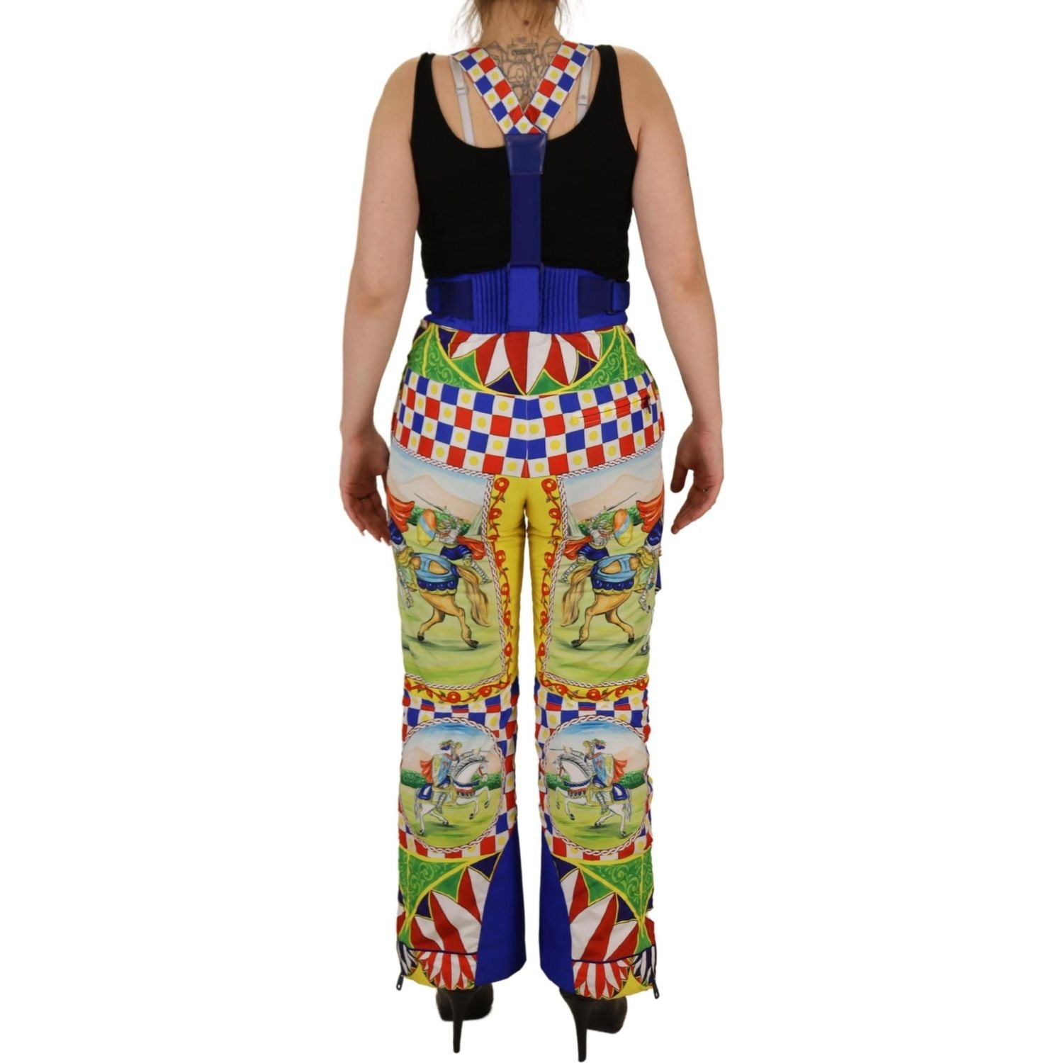 Dolce & Gabbana Multicolor Printed Snow Trouser Pants